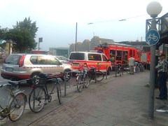 Großer Feuerwehreinsatz am Hauptbahnhof Hamburg nach Überschwemmung.
